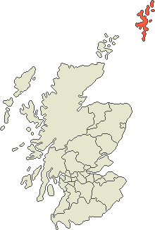 Islas Shetland en el mapa