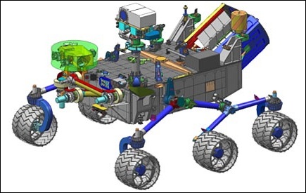 Файл:Модель Mars Rover Curiosity в NX.jpg