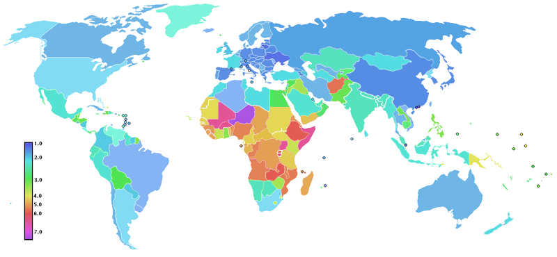 Файл:Country fertility rate. 2012.png