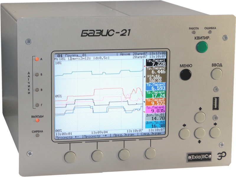 Файл:БАЗИС-21 цв. ЖКИ регистратор.jpg