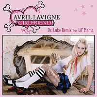 Avril Lavigne met Lil Mama "Girlfriend (Dr. Luke Remix)" single cover (2007)