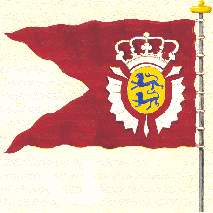 Морской флаг Шлезвиг-Гольштейн-Готторфского герцогства, XVII век