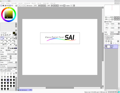 PaintTool SAI - как сделать прозрачный фон и сохранить картинку?