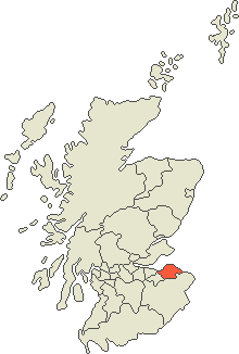 East Lothian auf der Karte