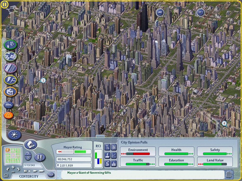 Файл:Город в SimCity 4 в режиме мэра.jpg — Википедия