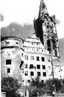 Castle Church en 1945 después de los bombardeos