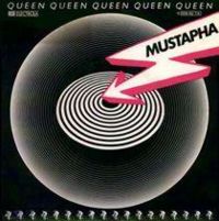 Portada del sencillo de Queen "Mustapha" (1979)