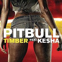 Pitbull singelcover med Kesha "Timber" (2014)