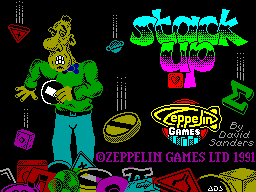 Заставка игры, оригинальная версия для ZX Spectrum