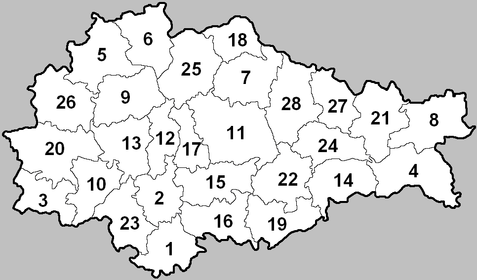 Карта регионов курской области