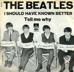 Portada del sencillo de The Beatles "Tell Me Why" (1964)