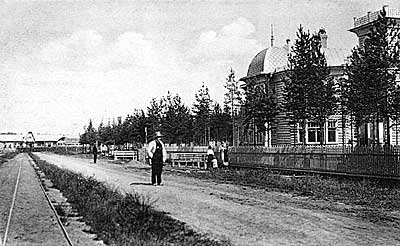 Vyritsa.  Hoofdstraat.  1900-1910