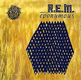 R.E.M.-albumin kansi "Eponymous" (1987)