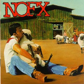 Обложка альбома NOFX «Heavy Petting Zoo» (1996)