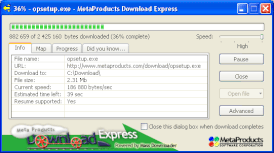 Скриншот программы Download Express