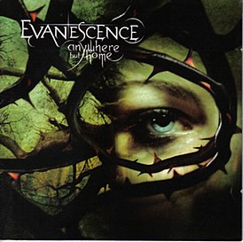 Обложка альбома Evanescence «Anywhere but Home» (2004)