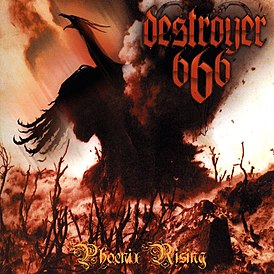 Обложка альбома Deströyer 666 «Phoenix Rising» (2000)