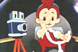 Кадр из мультфильма «Мурзилка на спутнике»