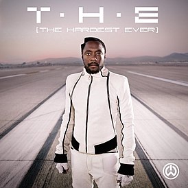 Обложка сингла will.i.am при участии Мика Джагерра и Дженнифер Лопес «T.H.E. (The Hardest Ever)» (2011)