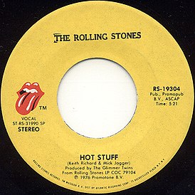 Cover av The Rolling Stones-singelen "Hot Stuff" (1976)