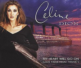 Обложка сингла Селин Дион «My Heart Will Go On» (1997)