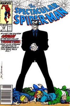 Могильщик на обложке The Spectacular Spider-Man #139 (Июнь, 1988) Художник — Сэл Бушема.