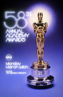 Плакат 58-й церемонии вручения наград премии «Оскар»