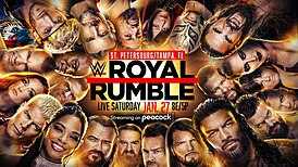 На постере изображены действующие рестлеры WWE