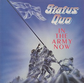 Обложка альбома Status Quo «In the Army Now» (1986)