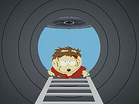 Cartman visita Butters no abrigo antiaéreo.