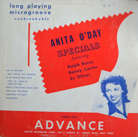 Обложка альбома Аниты О’Дэй «Specials» (1951)
