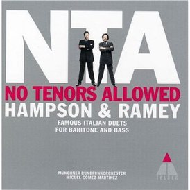 Обложка альбома Томаса Хэмпсона и Самуэля Рэми «No tenors allowed» (1999)