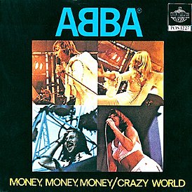 Обложка сингла ABBA «Money, Money, Money» (1976)