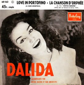 Обложка сингла Далиды «Love in Portofino» (1959)