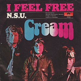 Cover Creamin singlestä "I Feel Free" (1966)