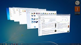 Captura de pantalla de Windows Aero