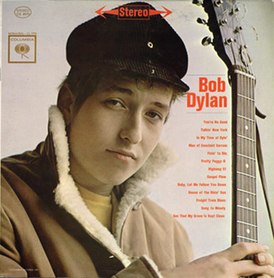 Bob Dylanin albumin kansi "Bob Dylan" (1962)
