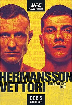 Постер UFC на ESPN: Херманссон - Веттори