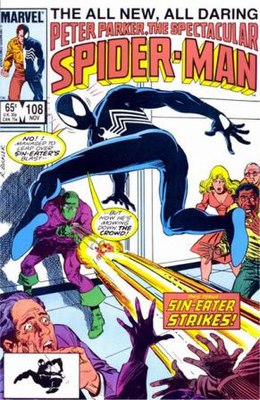 Обложка выпуска The Spectacular Spider-Man #108 (ноябрь 1985).