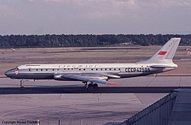 Placa Tu-104B USSR-42505 în 1971