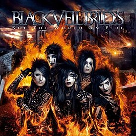Portada del álbum Black Veil Brides "Set the World on Fire" (2011)