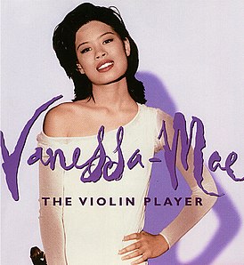 Обложка альбома Ванессы Мэй «The Violin Player» (1995)