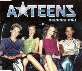 Copertina del singolo di A*Teens "Mamma Mia" (1999)