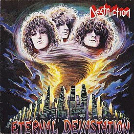 Обложка альбома Destruction «Eternal Devastation» (1986)