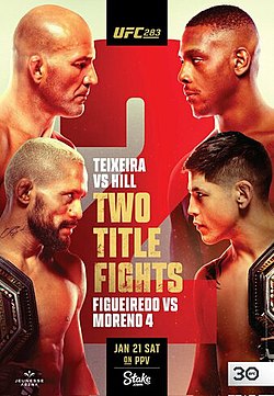 Постер UFC 283: Тейшейра - Хилл