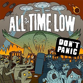 Обложка альбома All Time Low «Don’t Panic» (2012)