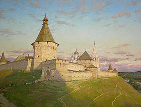 Серпуховский Кремль. Картина Николая Бурдыкина
