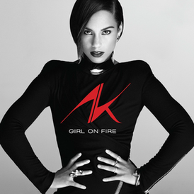 Alicia Keysin albumin kansi "Girl On Fire" (2012)