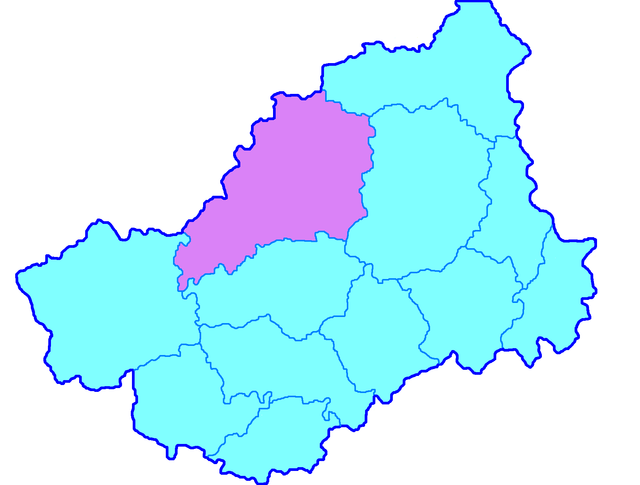Вышневолоцкий уезд на карте