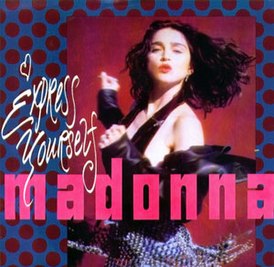 Madonna "Express Yourself" című kislemezének borítója (1989)